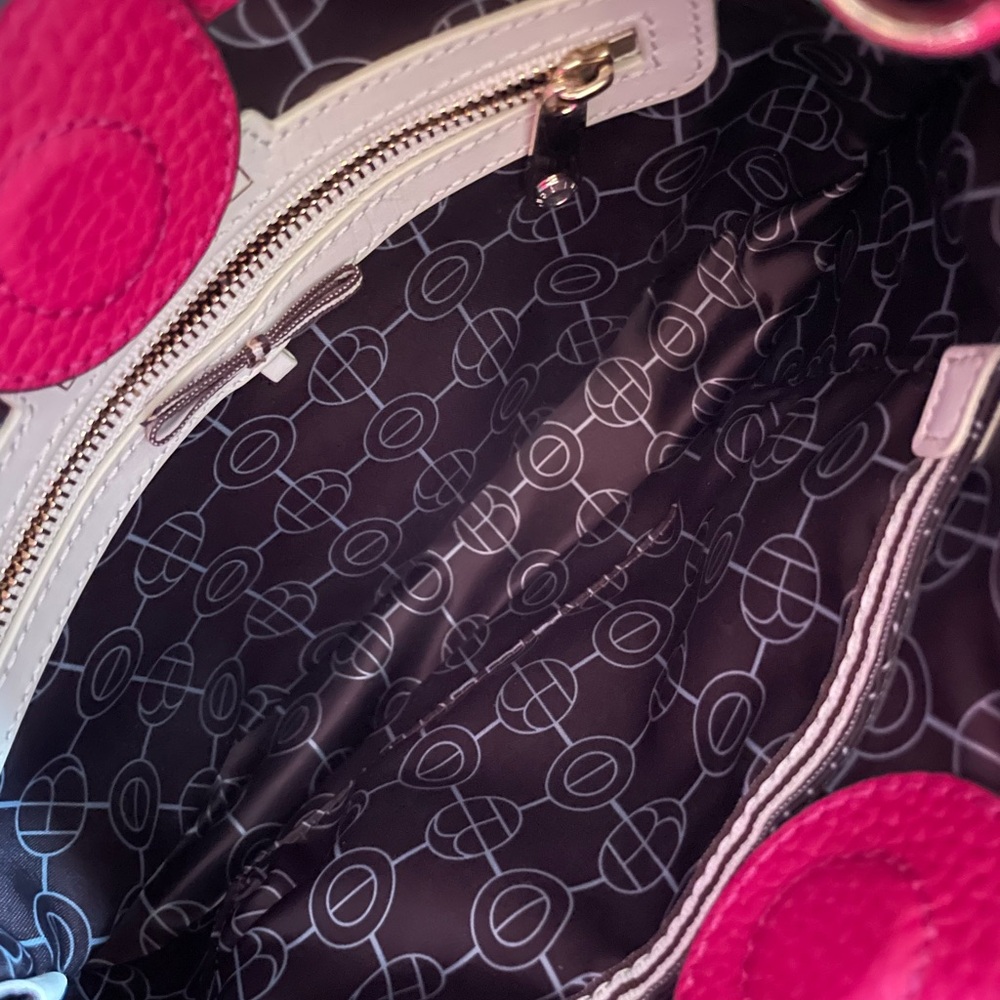 NWT RARE Henri Bendel 57th St Hobo Pink Crossbody Bag with Guitar Strap - Picture 4 of 5